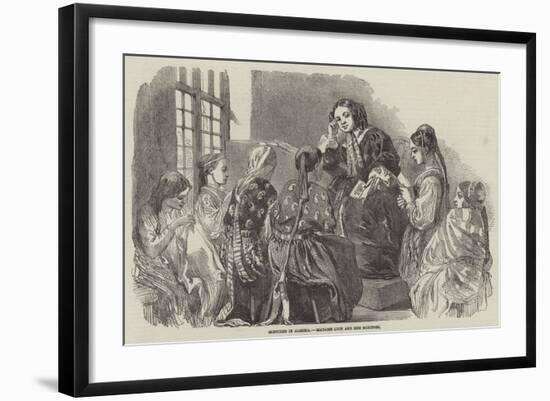 Sketches in Algeria, Madame Luce and Her Monitors-null-Framed Giclee Print