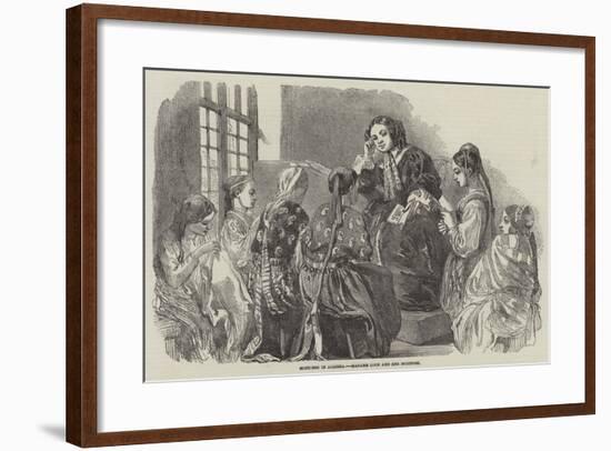 Sketches in Algeria, Madame Luce and Her Monitors-null-Framed Giclee Print