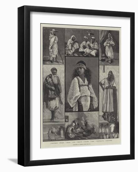 Sketches in Algeria-null-Framed Giclee Print