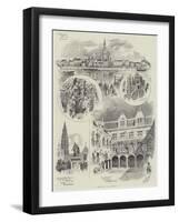 Sketches in Antwerp-null-Framed Giclee Print