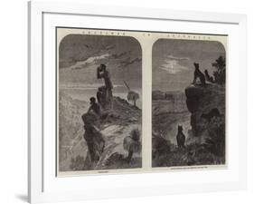 Sketches in Australia-null-Framed Giclee Print