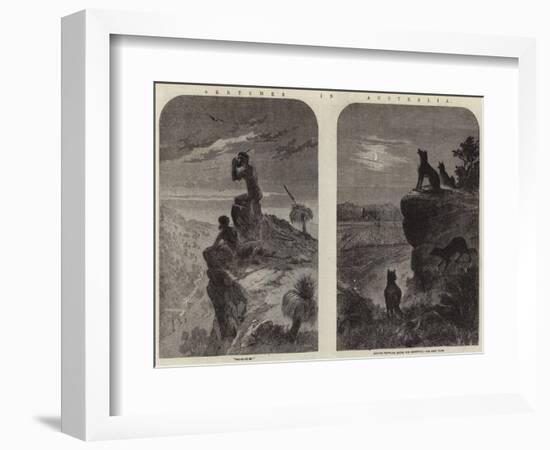 Sketches in Australia-null-Framed Giclee Print