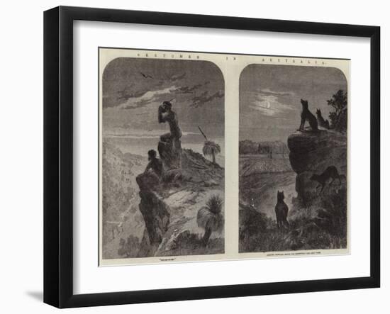 Sketches in Australia-null-Framed Giclee Print