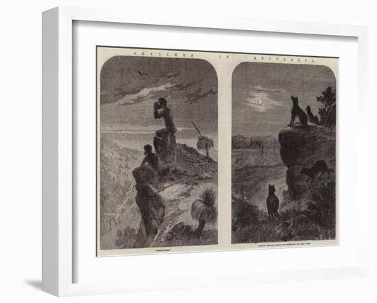 Sketches in Australia-null-Framed Giclee Print