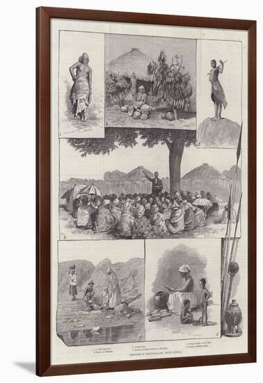 Sketches in Bechuanaland, South Africa-null-Framed Giclee Print