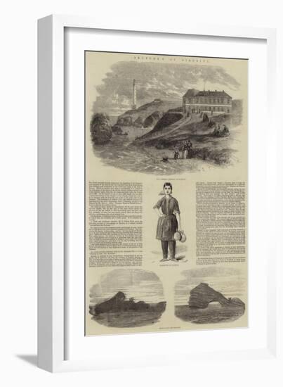 Sketches in Biarritz-null-Framed Giclee Print