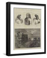 Sketches in Bombay-null-Framed Giclee Print
