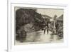 Sketches in Braemar, Fly-Fishing on the Cluny-J.M.L. Ralston-Framed Giclee Print