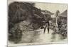 Sketches in Braemar, Fly-Fishing on the Cluny-J.M.L. Ralston-Mounted Giclee Print