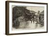 Sketches in Braemar, Fly-Fishing on the Cluny-J.M.L. Ralston-Framed Giclee Print