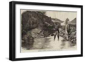 Sketches in Braemar, Fly-Fishing on the Cluny-J.M.L. Ralston-Framed Giclee Print