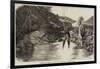 Sketches in Braemar, Fly-Fishing on the Cluny-J.M.L. Ralston-Framed Giclee Print