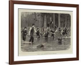 Sketches in Braemar, Salmon-Spearing on the Dee-J.M.L. Ralston-Framed Giclee Print