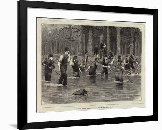 Sketches in Braemar, Salmon-Spearing on the Dee-J.M.L. Ralston-Framed Giclee Print