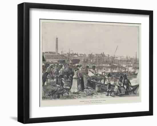 Sketches in Brazil, the Fish Market, Rio De Janeiro-Melton Prior-Framed Giclee Print