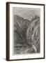 Sketches in British Columbia, Upper Entrance to the Defile at the Head of Bute Inlet-null-Framed Giclee Print