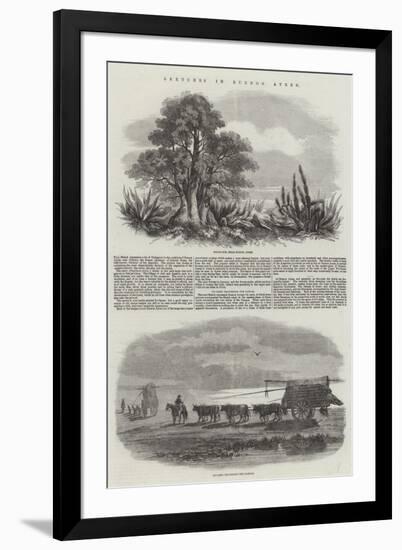 Sketches in Buenos Ayres-null-Framed Giclee Print