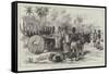 Sketches in Burmah, a Burmese Travelling Cart-null-Framed Stretched Canvas