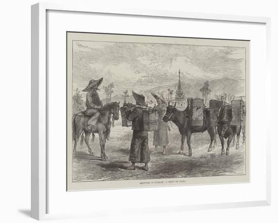 Sketches in Burmah, a Group of Shans-null-Framed Giclee Print