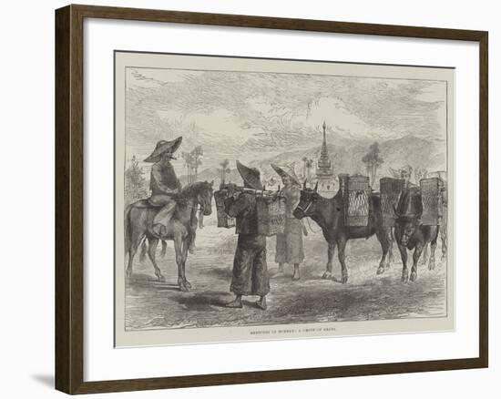 Sketches in Burmah, a Group of Shans-null-Framed Giclee Print