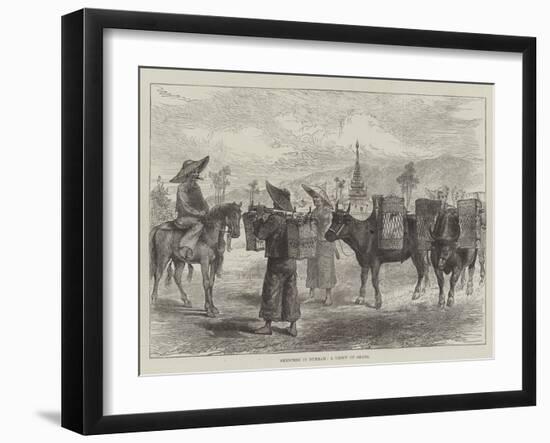 Sketches in Burmah, a Group of Shans-null-Framed Giclee Print