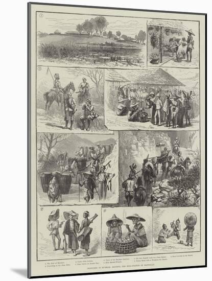 Sketches in Burmah, Maymyo, the Hill-Station of Mandalay-null-Mounted Giclee Print