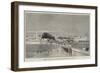 Sketches in Cairo, Swing Bridge over the Ismailiyeh Canal at Boulak-Charles Auguste Loye-Framed Giclee Print