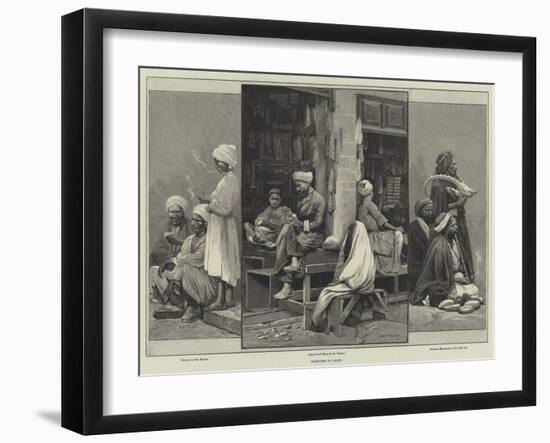 Sketches in Cairo-Charles Auguste Loye-Framed Giclee Print