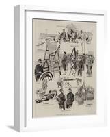 Sketches in Camp at Bisley-null-Framed Giclee Print