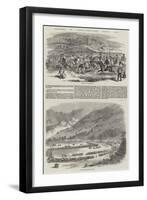 Sketches in China, Hong-Kong Races, 1858-null-Framed Premium Giclee Print