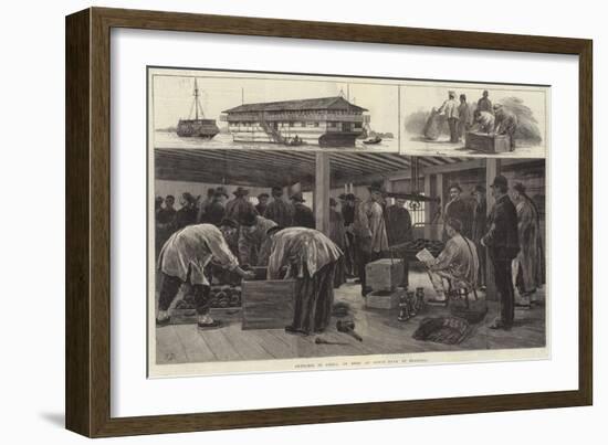 Sketches in China, on Board an Opium Hulk at Shanghai-Frank Dadd-Framed Giclee Print