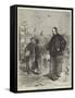 Sketches in China, Street Scene in Pekin-null-Framed Stretched Canvas