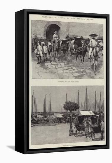 Sketches in China-Amedee Forestier-Framed Stretched Canvas