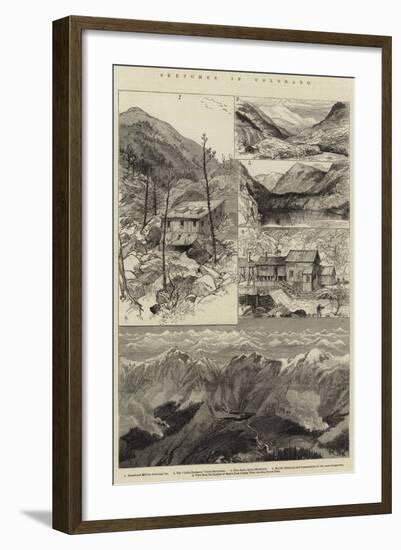 Sketches in Colorado-null-Framed Giclee Print