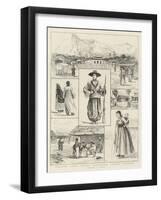 Sketches in Corea-null-Framed Giclee Print