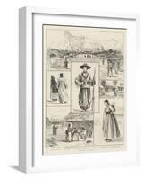 Sketches in Corea-null-Framed Giclee Print