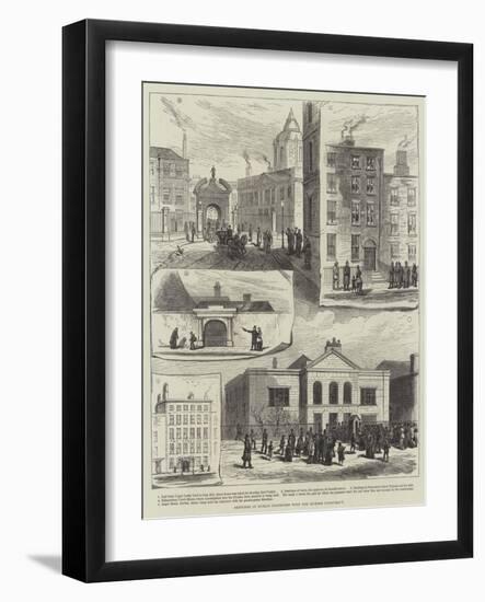 Sketches in Dublin Connected with the Murder Conspiracy-null-Framed Giclee Print