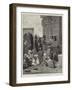 Sketches in Egypt, Courtyard of a House at Cairo-Charles Auguste Loye-Framed Giclee Print