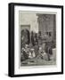 Sketches in Egypt, Courtyard of a House at Cairo-Charles Auguste Loye-Framed Giclee Print