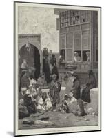 Sketches in Egypt, Courtyard of a House at Cairo-Charles Auguste Loye-Mounted Giclee Print