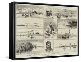 Sketches in Egypt, Up the Nile, from Girgeh to Kenneh-Charles Auguste Loye-Framed Stretched Canvas