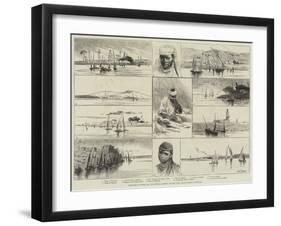 Sketches in Egypt, Up the Nile, from Girgeh to Kenneh-Charles Auguste Loye-Framed Giclee Print