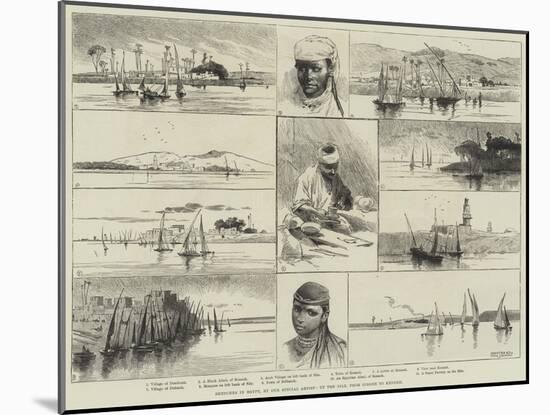Sketches in Egypt, Up the Nile, from Girgeh to Kenneh-Charles Auguste Loye-Mounted Giclee Print