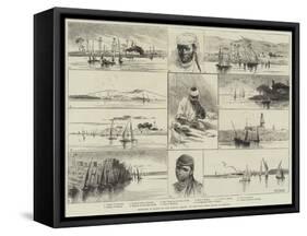 Sketches in Egypt, Up the Nile, from Girgeh to Kenneh-Charles Auguste Loye-Framed Stretched Canvas