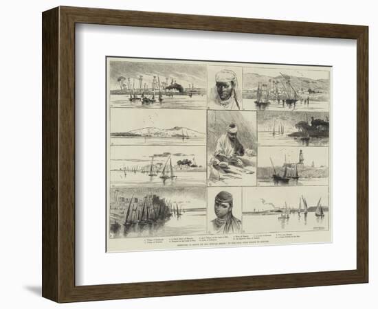 Sketches in Egypt, Up the Nile, from Girgeh to Kenneh-Charles Auguste Loye-Framed Giclee Print