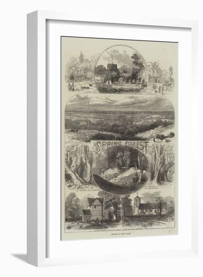 Sketches in Epping Forest-null-Framed Giclee Print