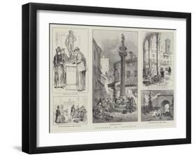 Sketches in Florence-William Henry Pike-Framed Giclee Print