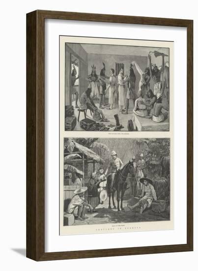 Sketches in Formosa-Amedee Forestier-Framed Giclee Print