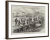 Sketches in Iceland, Landing Dried Cod at Reykjavik-L. Huard-Framed Giclee Print