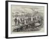 Sketches in Iceland, Landing Dried Cod at Reykjavik-L. Huard-Framed Giclee Print